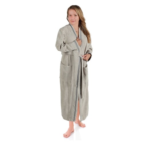 Vestido de baño de oropel turco algodón kimono terry mujer hombre unisex adultos - Imagen 45 de 50