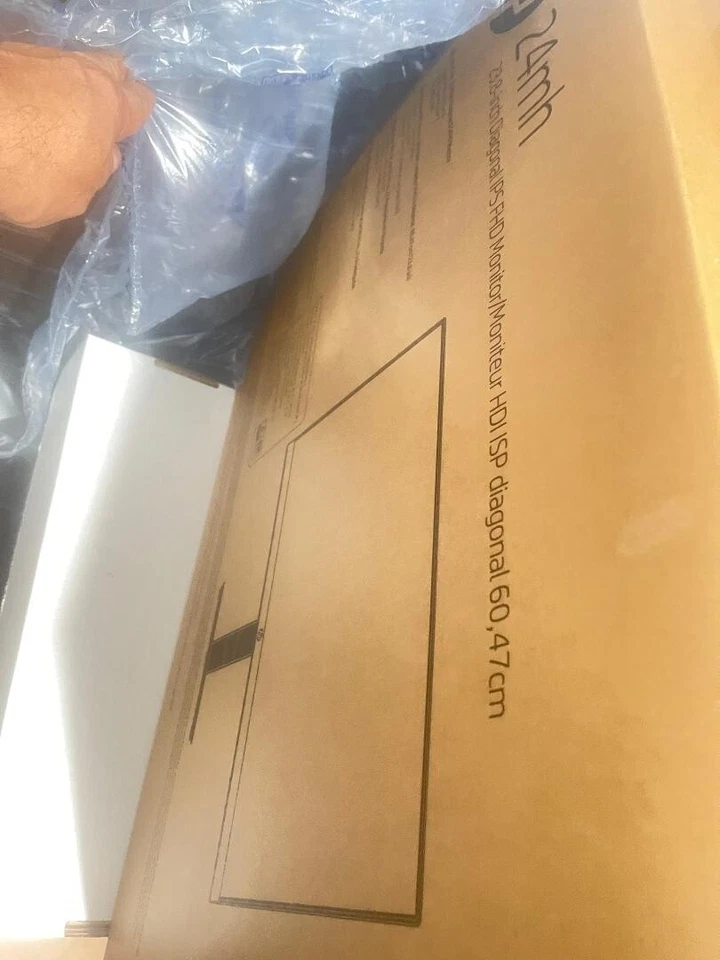 NEW SEALED HP 24mh 23.8" Diagonal FHD IPS LED Monitor in Jet Black L75245-001(DR - Image 3 of 4