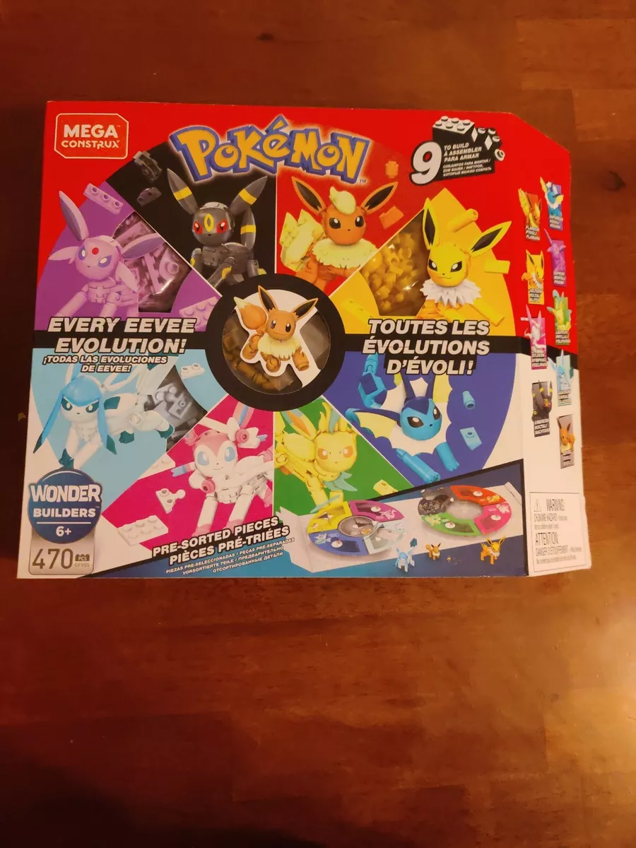 MEGA Pokemon Building Toy Kit Eevee Evolution Set (470 Pieces