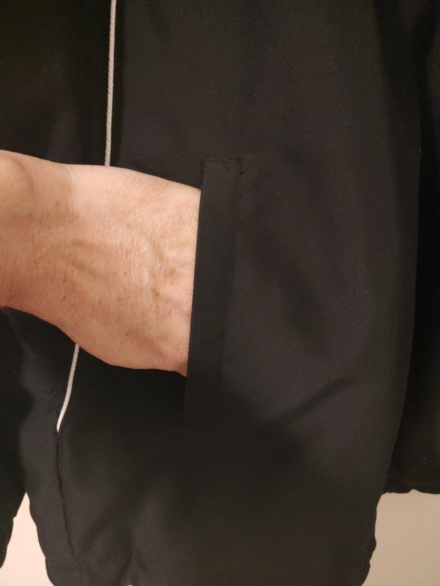 Mizuno Golf ブラックジャケット Mizuno 1/4 Zip Activewear Top Mens Black Long Sleeve Small Golf