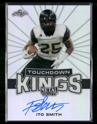 Ito Smith 2018 Leaf Metal Draft Touchdown Kings Auto