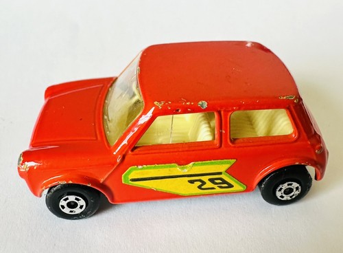 Matchbox Superfast 1970 Racing Mini No. 29 Red Orange Color Mini Copper Toy - Picture 2 of 6