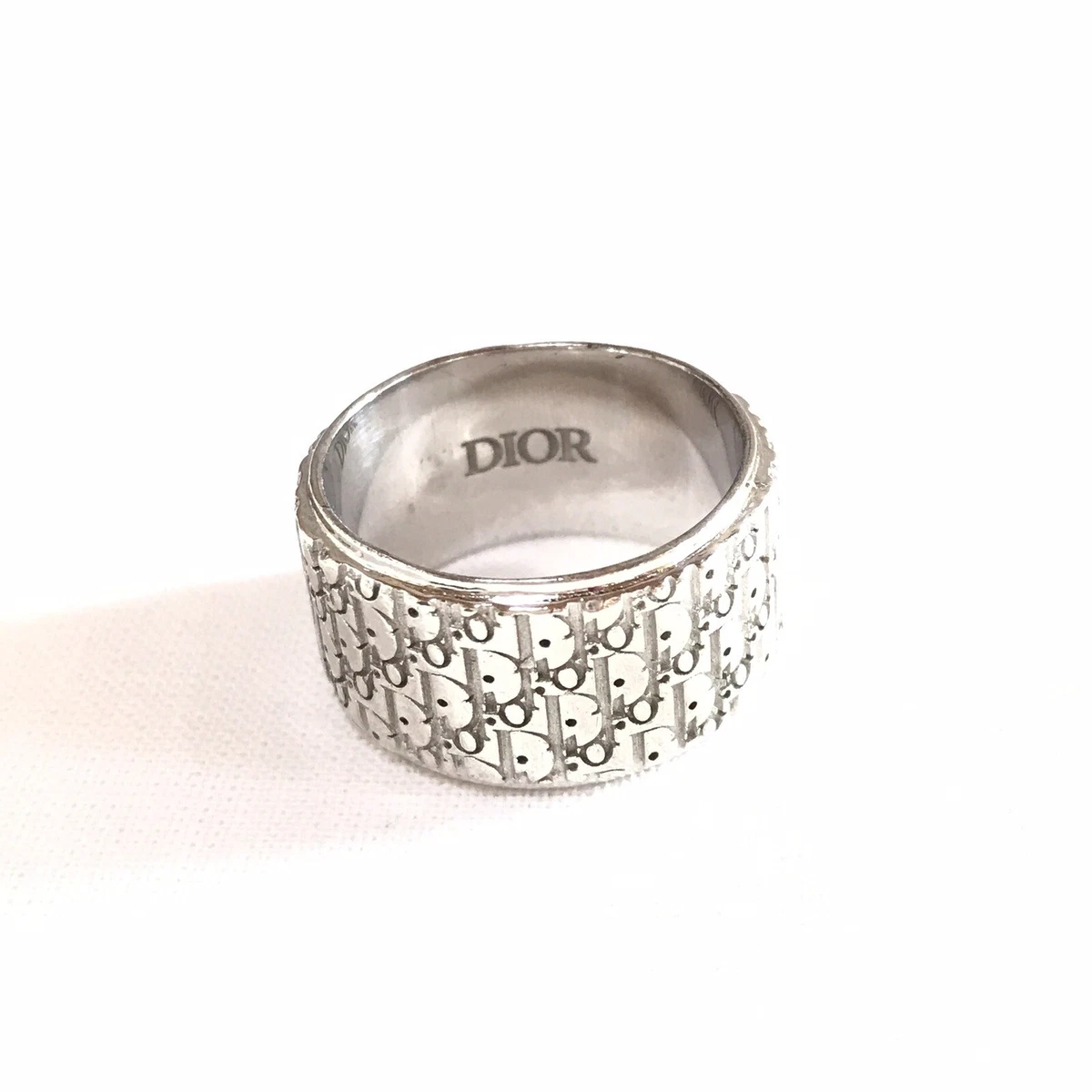 Dior Oblique Ring Silver 925 Size17 US8.5 Authentic eBay