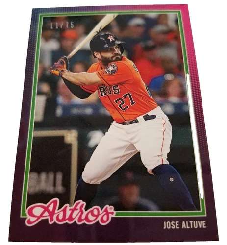 Jose Altuve Original Baseball Sports Trading Cards