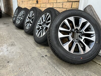 5X Genuine Toyota Prado Vx 2021 19  wheels and Dunlop AT tires Kakadu Hilux 4x4