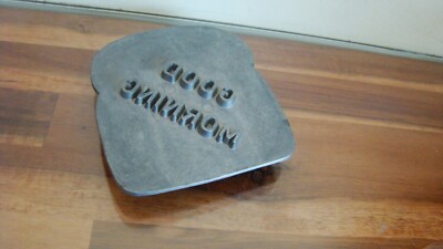 Toastmark  Bread Press ''Good Morning'' Aluminum  C.1960 5'' Vintage