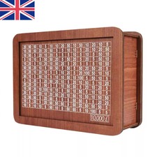 Wooden Money Box with Counter Money Piggy Bank Coin Saving Box for Kids Adult UK