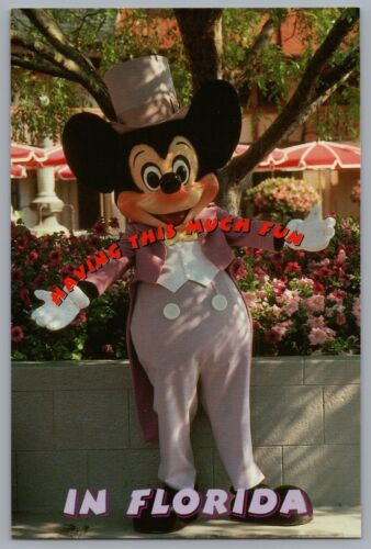 Disney Having This Much Fun In Florida Mickey Mouse 4x6 Postcard - Picture 1 of 2