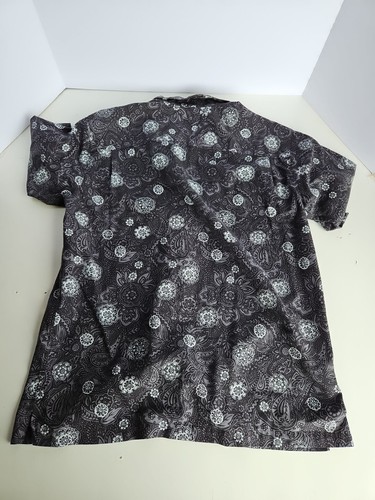 Daniel Cremieux Signature Collection Button Shirt Men's Medium Grey Floral - Picture 6 of 6