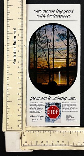 70er Jahre Alaska State Report Nature America The Beautiful Vintage Reiseprospekt - Bild 3 von 3