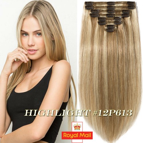100 gr Remy Hair ALLUNGAMENTO EXTENSION 8 FASCIA CAPELLI VERI 100%, 55 CM. - Foto 13 di 13