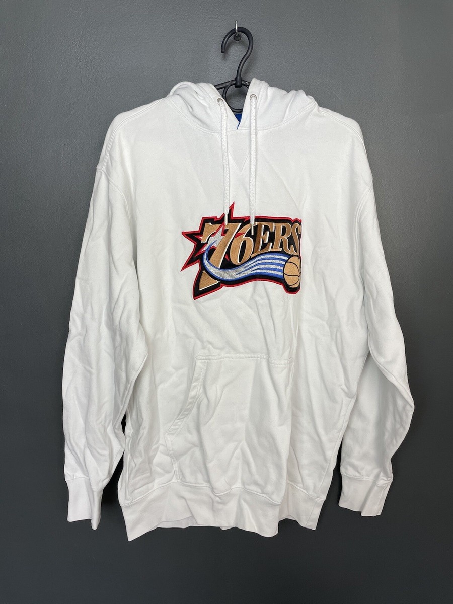 VINTAGE PHILADELPHIA 76ERS SIXERS NBA BASKETBALL HOODIE CHAMPION