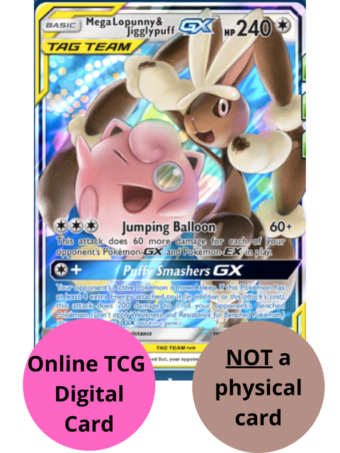 1x Mega Lopunny & Jigglypuff GX 165/236 Cosmic Eclipse Pokemon Online
