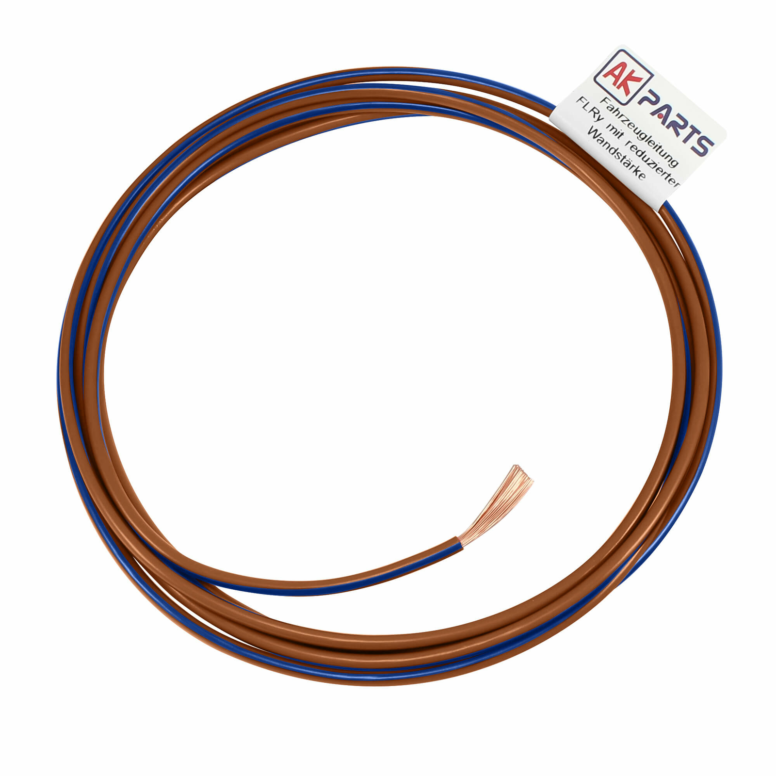 AUPROTEC Fahrzeugleitung 1,0 mm² Set 5 Farben à 10m FLRY-B als Ring