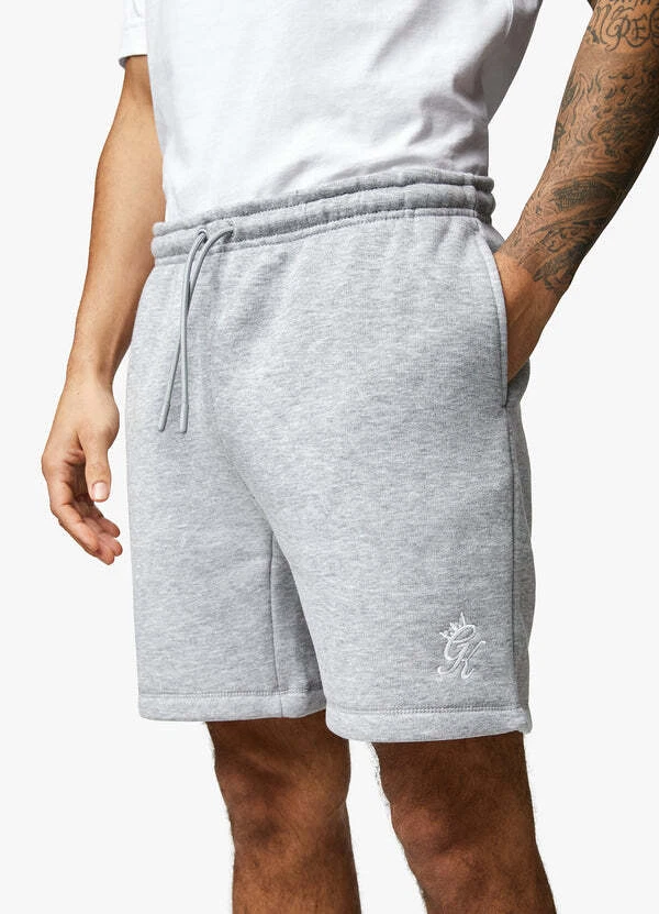 Gym King Shorts Drawstring Pockets Fundamental Fleece Sweat Shorts Grey