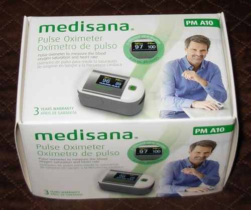 New Medisana Pulse Oximeter PM A10 Measures Blood Oxygen Saturation &amp;amp;amp; Heart Rate