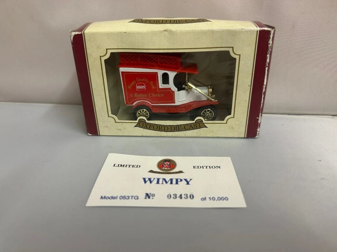 VANS OXFORD MODELLINO PRESSOFUSO FURGONE "WIMPY QUALITY FOOD A BETTER CHOICE" EDIZIONE LIMITATA