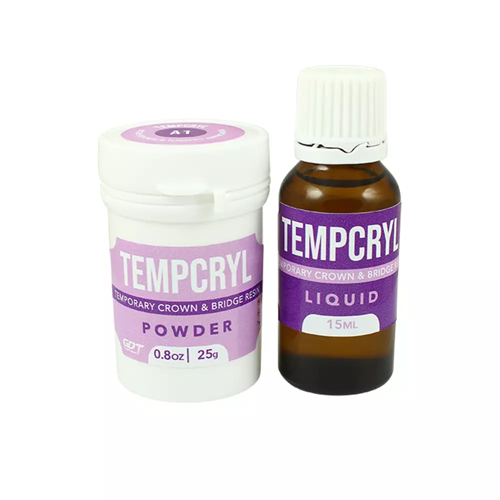 1x Tempcryl Dental Self Curing Acrylic Resin Set Powder 25g