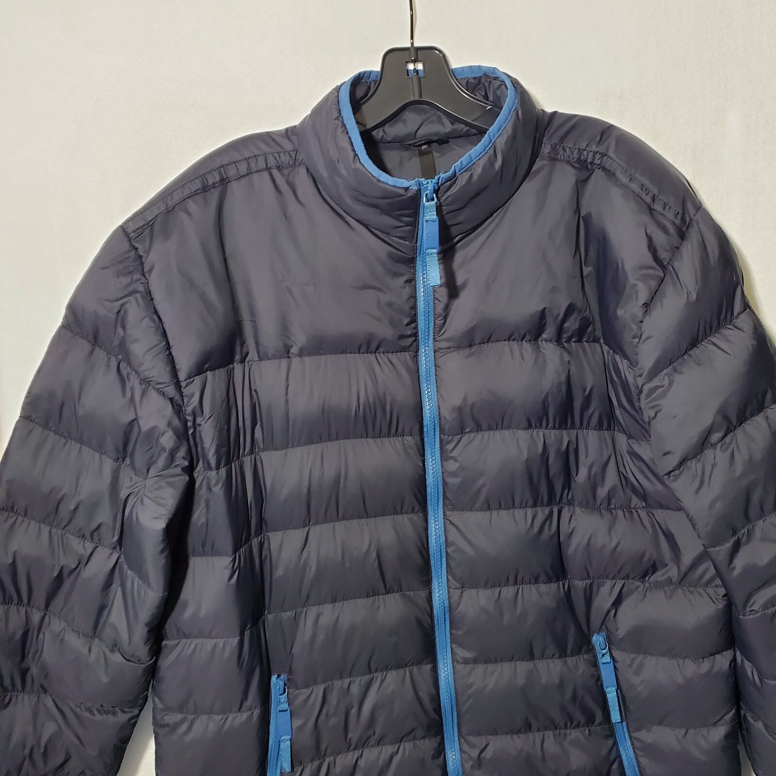 Fabletics Jacket Men Large Black Packable Puffer … - image 6