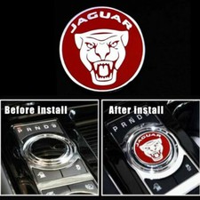 Jaguar Red Lack Shift Knob Stick Emblem Badge Cap Cover For F-Pace XJ XE XF