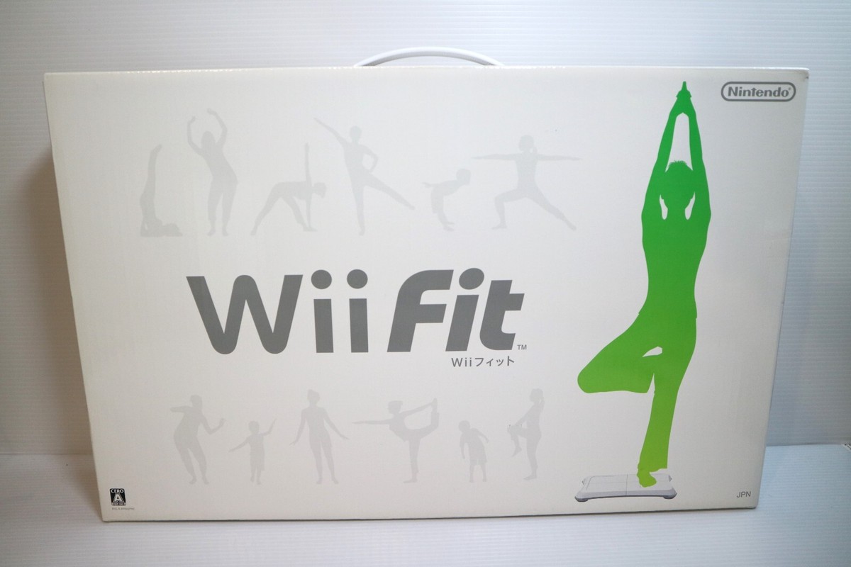 Nintendo Wii Home Console White & Wii Fit Set region Japan