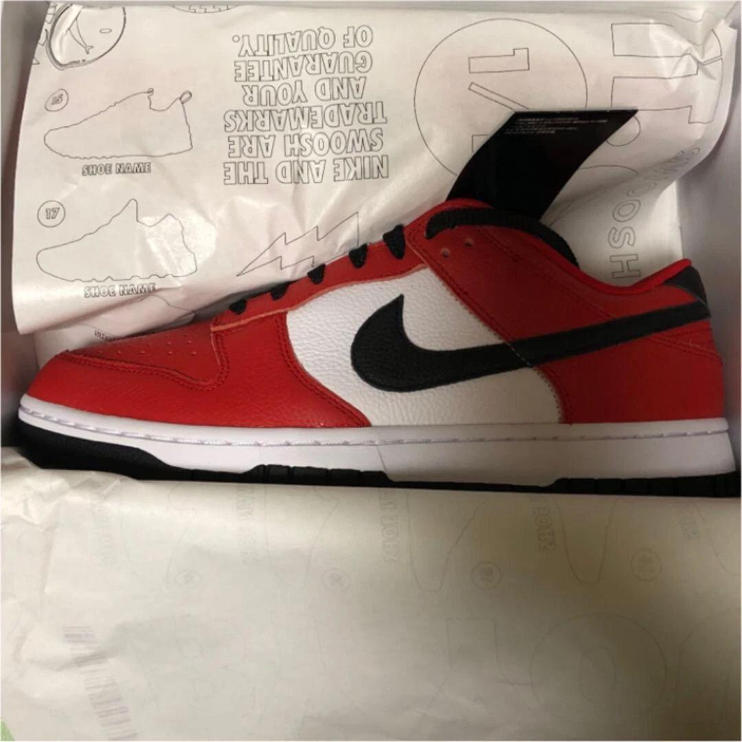Nike Dunk Low By You Unlocked (US 10.5/ 28.5cm)Japan Chicago Red Authentic #011