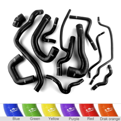 for SAAB 9-3 1.8T 2.0T 2003-2014 Turbo Radiator Silicone Coolant Hoses kit Black