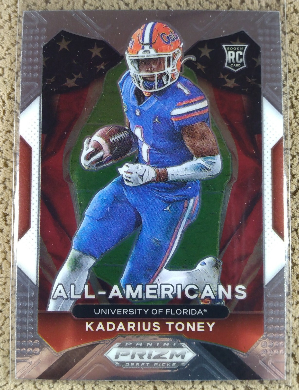 2021 Prizm Draft Picks Kadarius Toney RC Rookie Card All American Card # 195