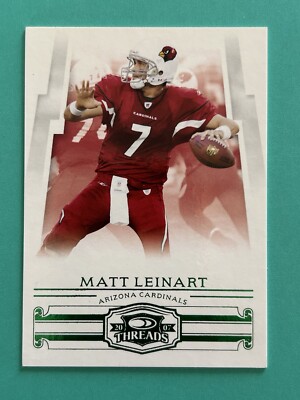 Matt Leinart 2007 Donruss Threads Rookie Green Masterpiece # d 188/200 Cardinals