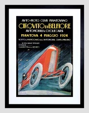 86728 SPORT MOTOR RACING MANTOVA AUTOMOBILE CLUB MILAN Decor Wall Print Poster