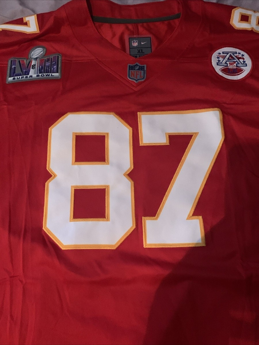 Kansas City Chiefs KELCE 87 ユニフォーム Nike Kansas City Chiefs Super Bowl 57 Travis Kelce #87 LVII
