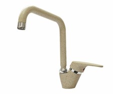 PIRALLA RUBINETTO MISCELATORE X CUCINA SOPRA LAVELLO 90° GRANITO AVENA ITALY