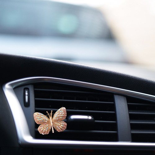 Diffuser Butterfly Car Air Freshener Car Perfume Car Aromatherapy Air Vent Clip - Picture 17 of 22