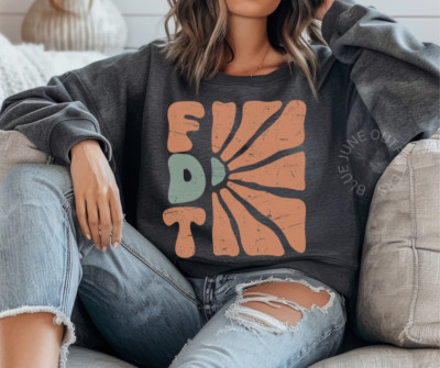 FDT RETRO FLORAL GROOVY | SUBTLE ANTI-TRUMP TEE | ANTI-MAGA SWEATSHIRT | PROTEST