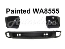 Painted WA 8555 Front Bumper End Valance 3pc For Silverado 1500 07-13 W/O Fog Ho