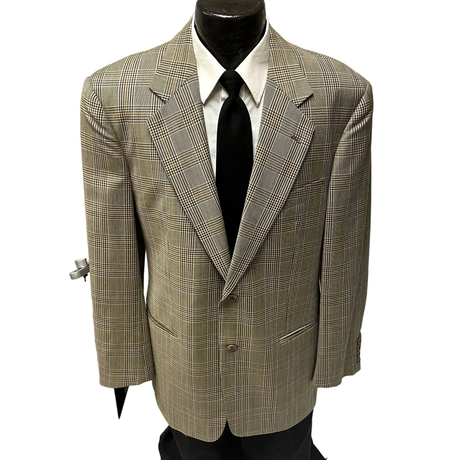 Valentino Italia Uomo Cappotto Sportivo Grigio RAME NERO Overcheck Giacca Lana Blazer 40