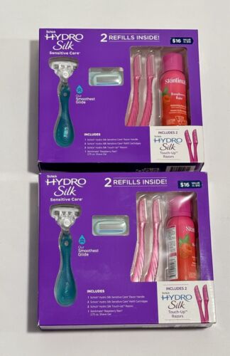 Schick Hydro Silk Sensitive Care Razor Set With Shave Gel Gift Set