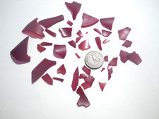 Sea Glass, Collection of Beautiful Red