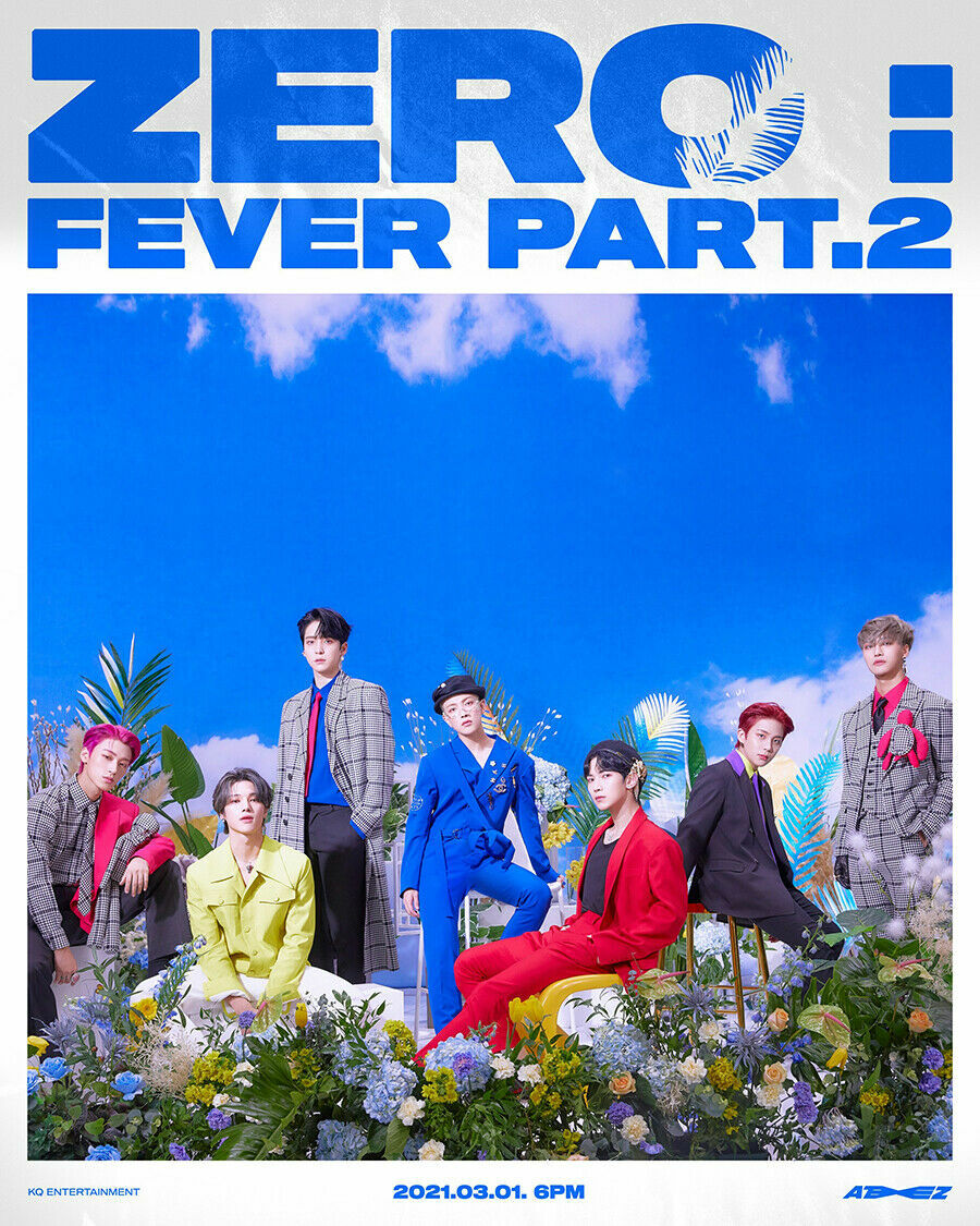 ATEEZ [ZERO : FEVER PART.2] 5th Mini Album Z VER CD+Photo Book+9p