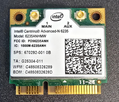 Intel Centrino Advanced N 6235ANHMW WLAN Karte - Dual Band  Bluetooth -getestet