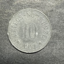 Germany City Of Bad Reichenhall 10 Pfennig 1917 Emergency Currency Change Rare
