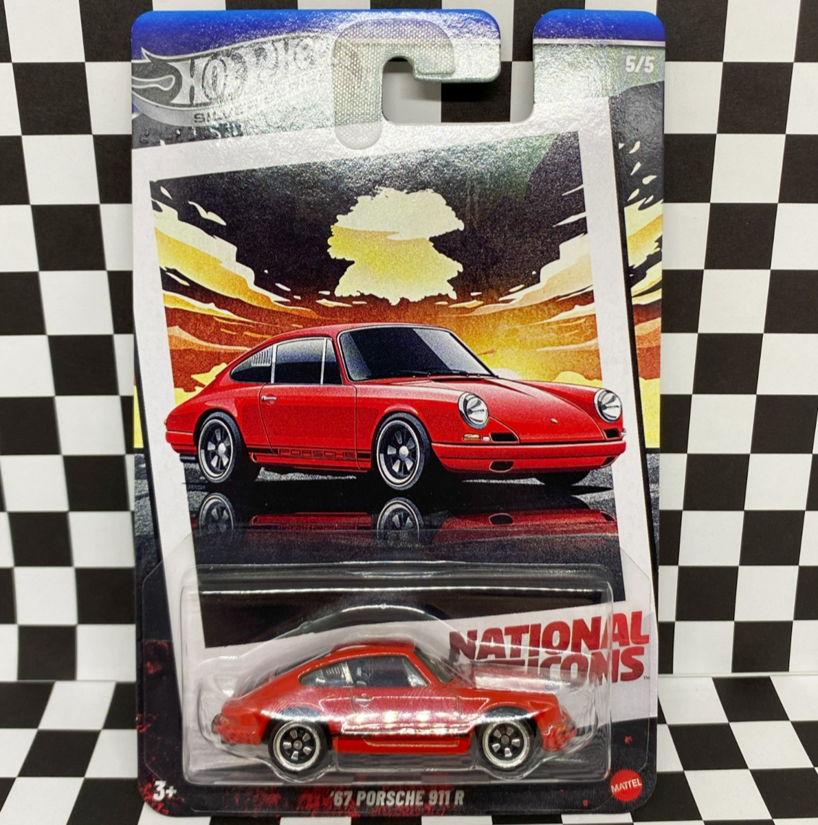 Hot Wheels 2025 Silver Series National Icons Red 1967 Porsche 911