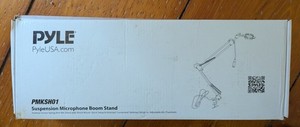 Pyle PMKSH01 Suspension Microphone Boom Stand - Desktop Scissor Arm - Unused