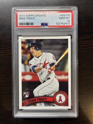 Mike Trout 2011 Topps Update Series #US175 Rookie RC PSA 10 Gem Mint HOF MVP