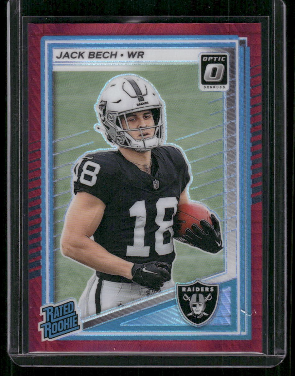 2025 Donruss Optic #211 Jack Bech Red Hyper