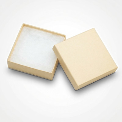 20 Pack Jewelry Boxes 3.5x3.5x1 Inch Cardboard Gift Packaging with Cotton