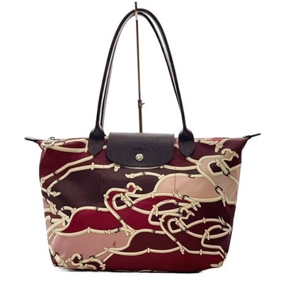 LONGCHAMP Le Pliage Gallop Bordeaux Tote Shoulder Bag Good Condition!
