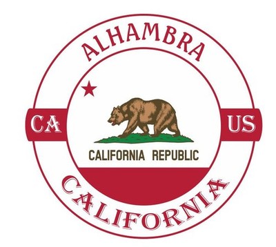 Alhambra California Sticker Decal A1341