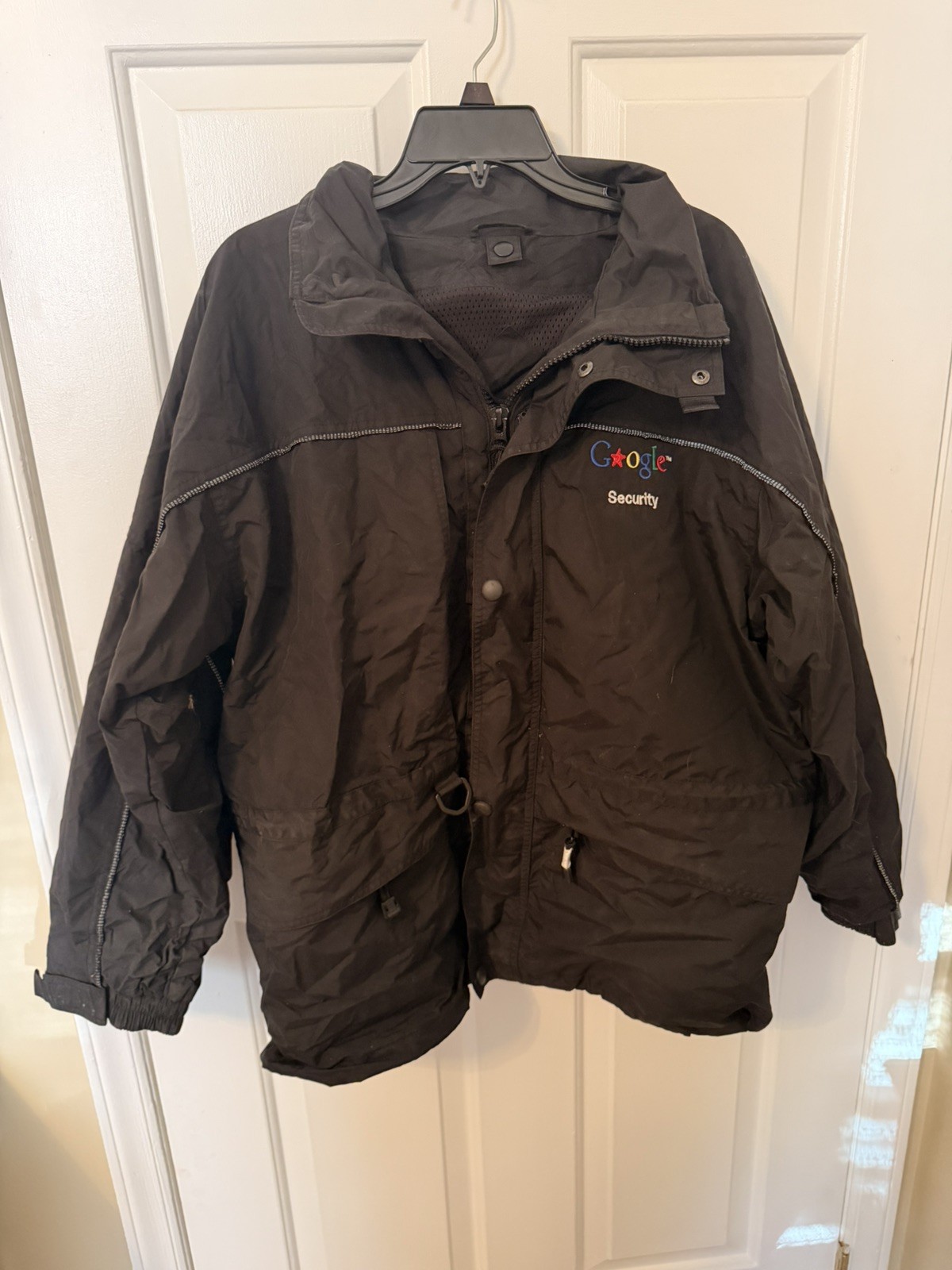 Google Security  Zip Soft Shell Rain Jacket? remo… - image 1