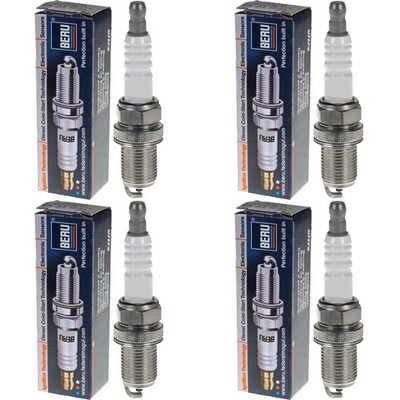 4x BERU Zündkerzen für Mercedes-Benz A-Klasse W169 B-Klasse W245 Peugeot 206+